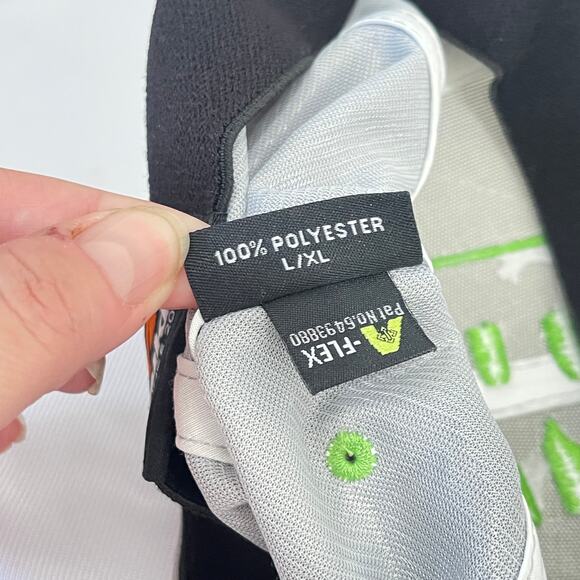 Pukka Baseball Hat Mens L XL Elastic Comfort Band Green White Gray Colorblock - Picture 2 of 12